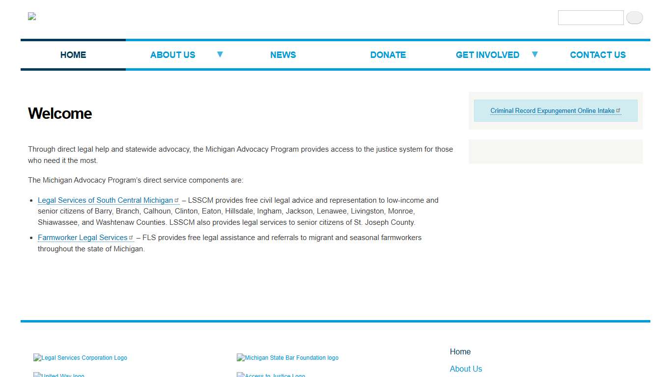 Welcome Michigan Advocacy Program