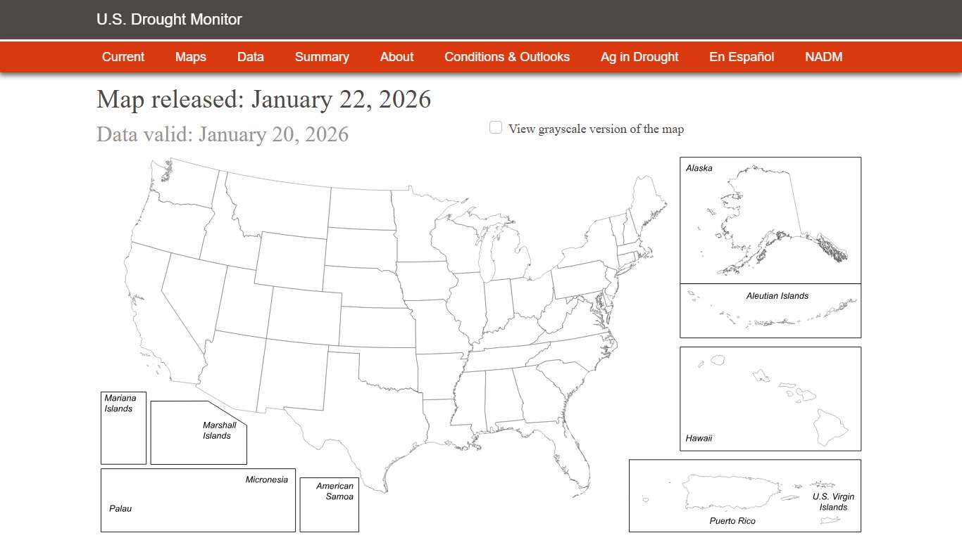 Current Map U.S. Drought Monitor