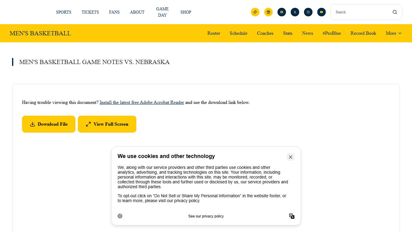 Men's Basketball Game Notes vs. Nebraska - University of Michigan Athletics